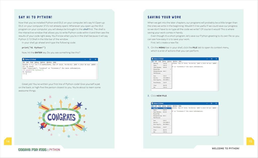 Coding for Kids: Python: Learn to Code with 50 Awesome Games and Activities      Paperback – March 19, 2019