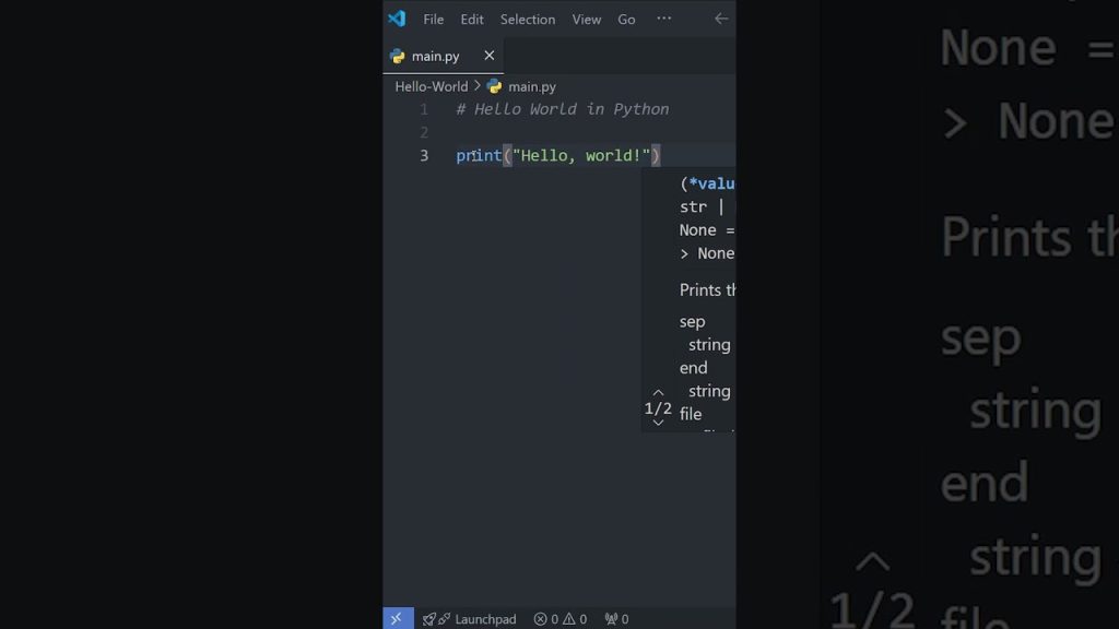 Python Basics: Your First Program in Under a Minute! Python Basics: Your First Program in Under a Minute!