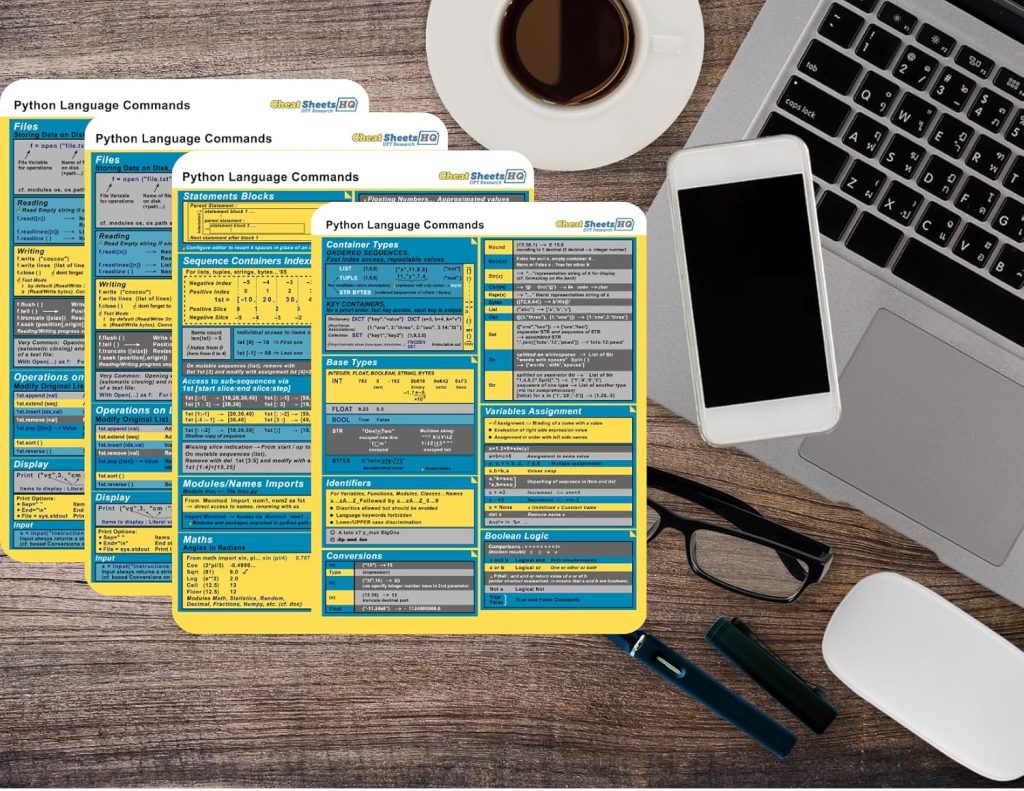 Python Programming Commands Quick Reference Guide: Beginner to Advanced Cheat Sheet      Unbound – January 1, 2025