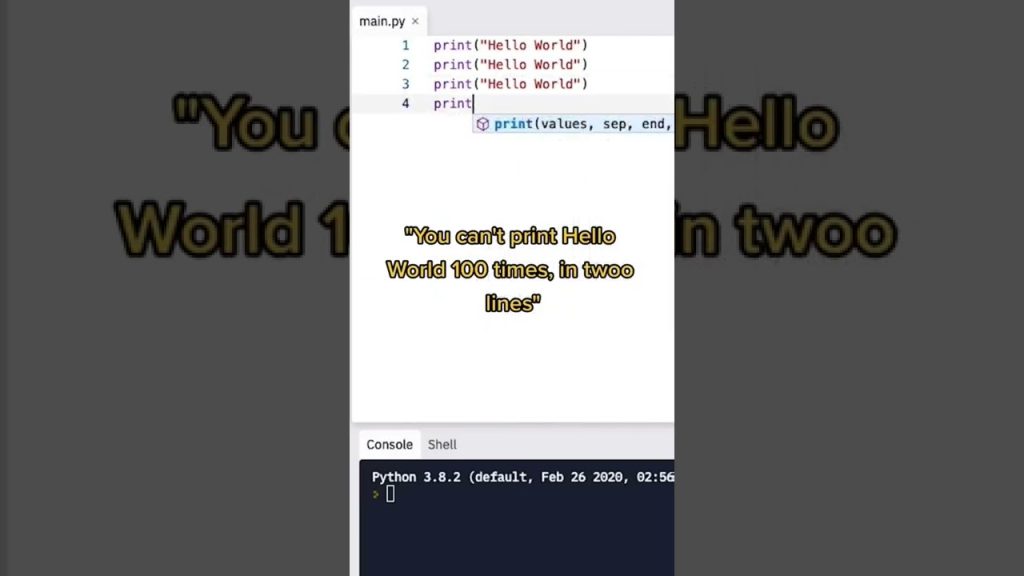 How to write a for loop in python #shorts #programming  #pythontutorial